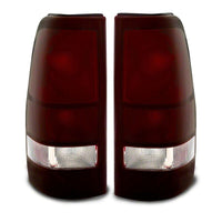 Raxiom 99-02 Chevrolet Silverado 1500 Fleetside Axial Series Tail Lights- Black- Midnight Red Lens