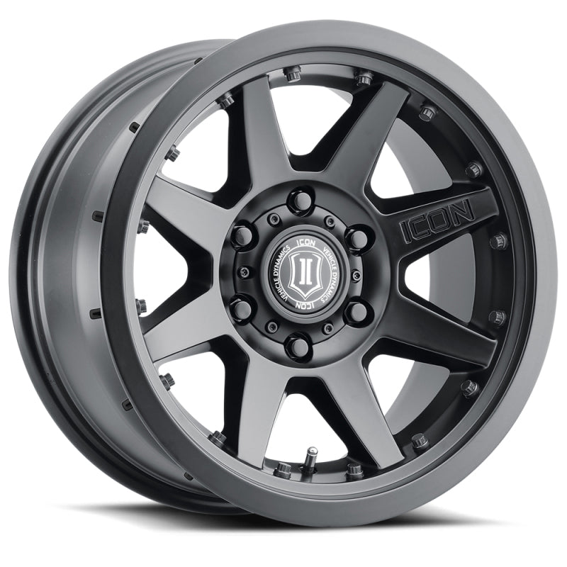 ICON Rebound Pro 17x8.5 / 5x5.5 / 0mm / 4.75in BS Satin Black Wheel
