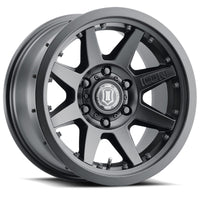 ICON Rebound Pro 17x8.5 / 5x5.5 / 0mm / 4.75in BS Satin Black Wheel