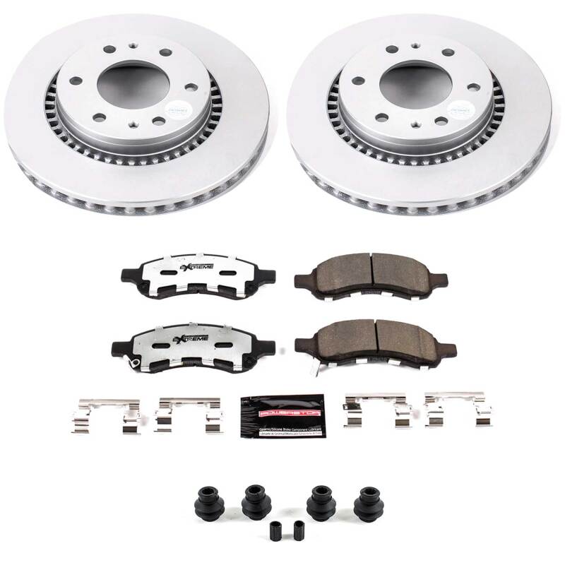 Power Stop 06-07 Buick Rainier Front Z36 Coated Truck & Tow Brake Kit