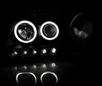 Raxiom 97-03 Ford F-150 Super White LED Halo Projector Headlights- Black Housing- Clear Lens
