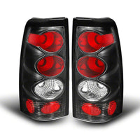 Raxiom 99-02 Chevrolet Silverado 1500 Fleetside Axial Series Tail Lights- Black- Smoked Lens