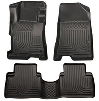 Husky Liners 24-25 Toyota Land Cruiser/Lexus GX550 WeatherBeater Frnt & 2nd Row Floor Liners - Black
