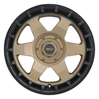 Weld Off-Road Ridge 20x9 - 5x127 / 5x139.7 BP - ET0 - 87.1mm CB - Satin Bronze Wheel (Black Ring)