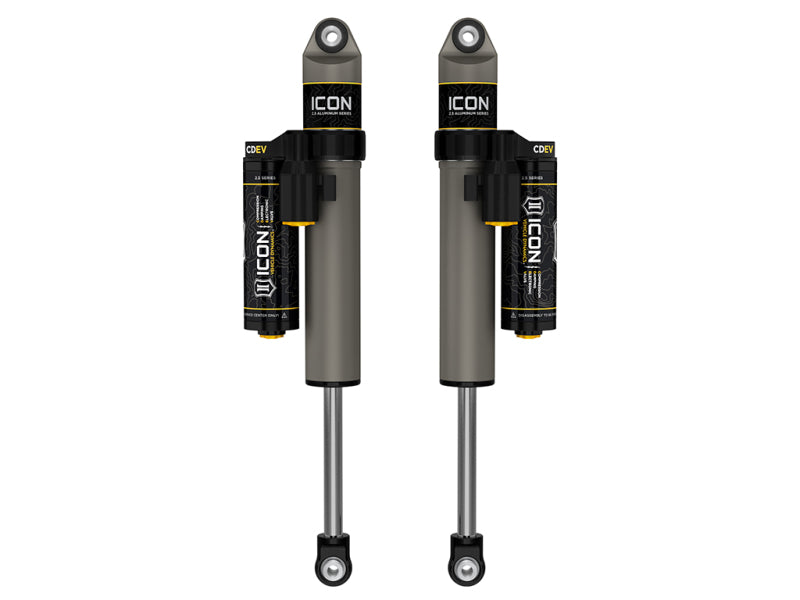 ICON 2021+ Ford F150 2WD 0-1in Lift Rear V.S. 2.5 Alum. Series Shocks Piggyback Res. w/ CDEV - Pair