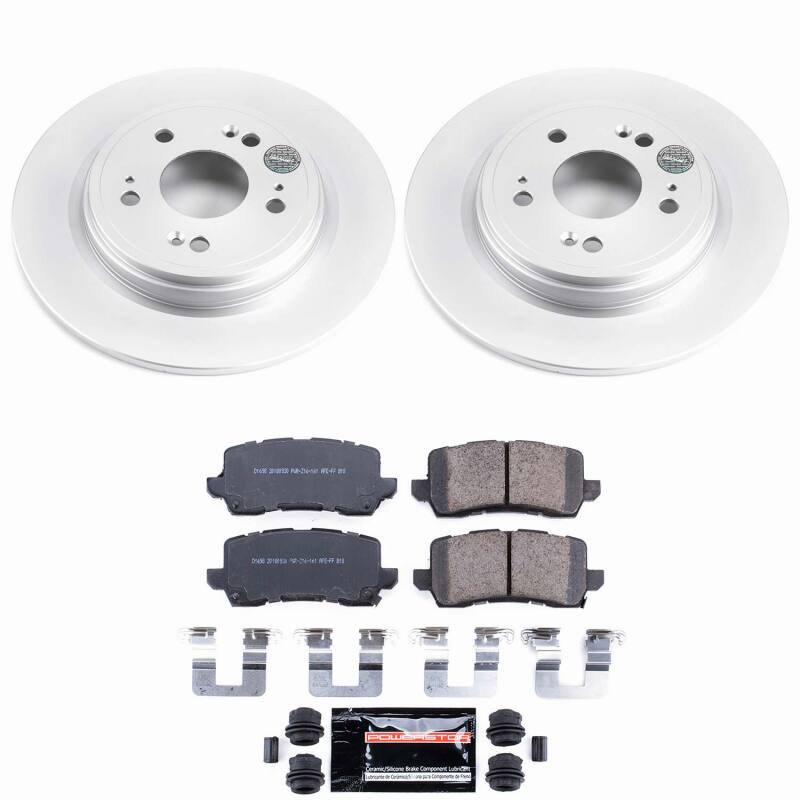 Power Stop 14-20 Acura RLX Rear Z23 Coated Brake Kit