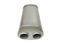 aFe MACH Force-Xp Muffler 2-1/2 IN Dual Inlet/Dual Outlet 5 IN H x 8 IN W x 18 IN L - Oval Body