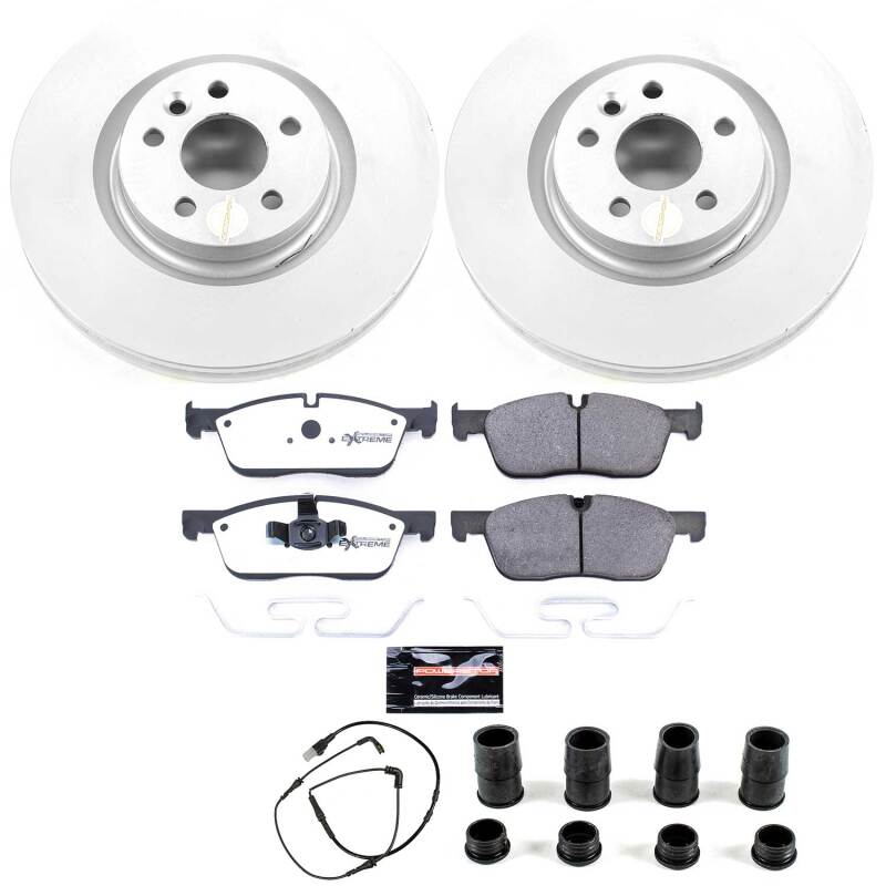 Power Stop 15-19 Land Rover Discovery Sport Front Z36 Coated Truck & Tow Brake Kit