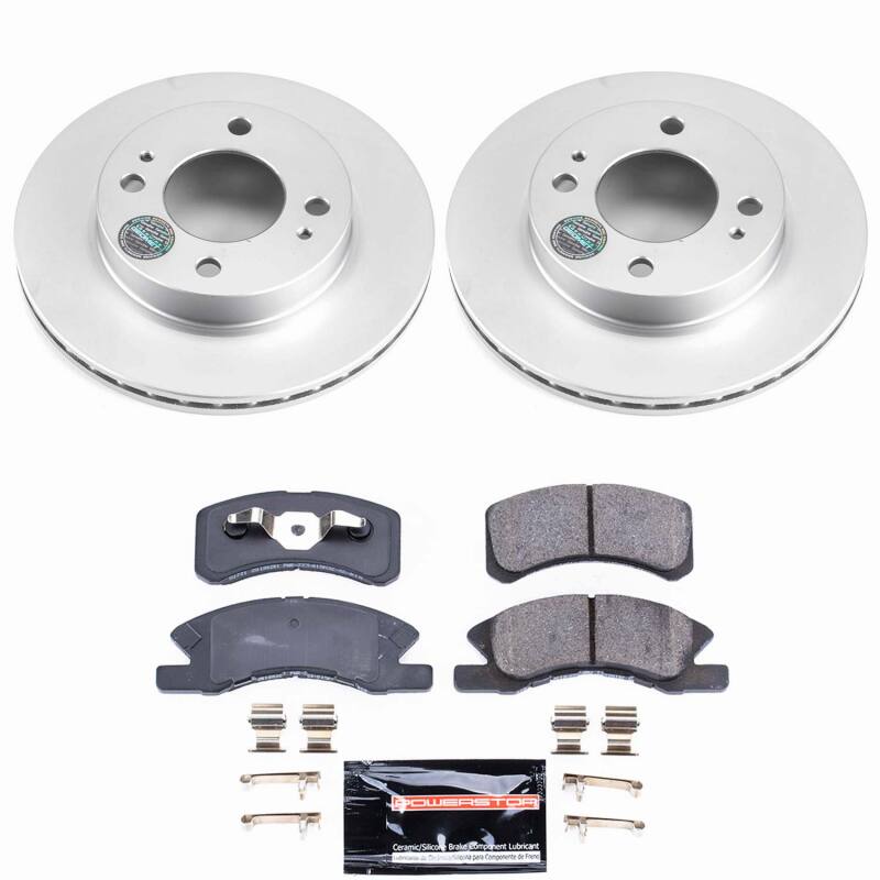 Power Stop 14-15 Mitsubishi Mirage Front Z23 Coated Brake Kit