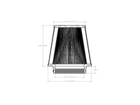 aFe Magnum FORCE Intake Replacement Air Filter w/ D2 Dry Media 5in x(9x7.5)in x(6-3/4x5.5)in x7in