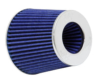 K&N Universal Chrome Filter Multi Lin gual 6in Od B X 5.5in H W/4in 3-1/2in 3in Dia Flg in v Top