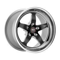 Weld S71 18x9 / 5x114.3 / 6.7 BS / 3.18 HB - Black Center - Polished Shell - Non-BL Wheel