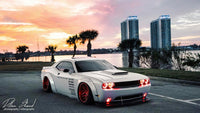 Oracle 08-14 Dodge Challenger LED Non Projector Headlight Halo Kit - Red