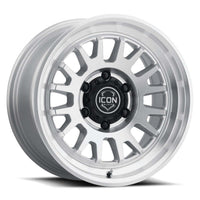 ICON Anza 17x8.5 / 6x5.5 / 25mm / 5.75in BS Silver Machined Wheel