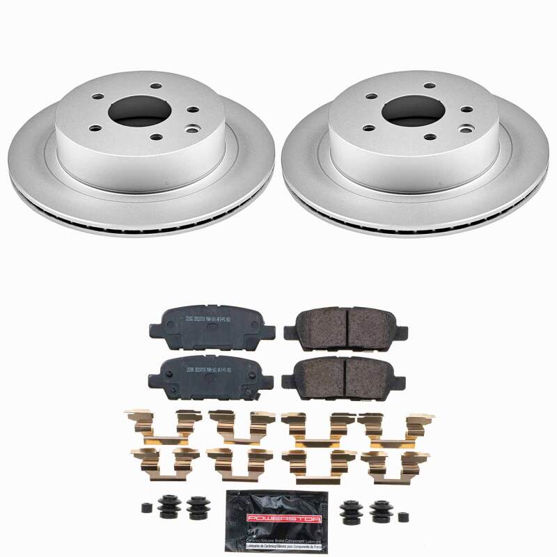 Power Stop 14-17 Nissan Juke Rear Z23 Coated Brake Kit