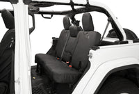 Bestop 18-23 Jeep Wrangler JL 4-Door Exc. 4Xe Rear W/ Fold Down Arm Rest Seat Covers (Black Diamond)
