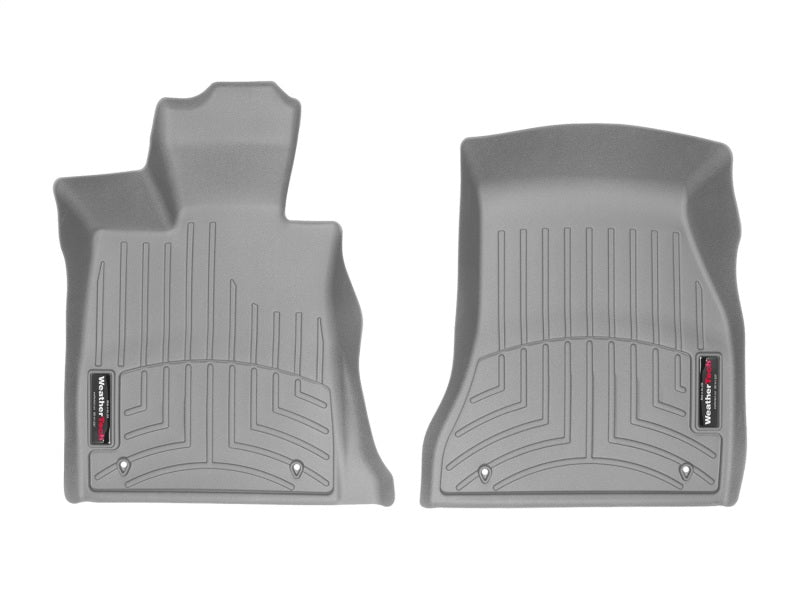 WeatherTech 2016+ BMW 7-Series Front FloorLiner - Grey (Vehicles w/No Rear Executive Lounge Seating)