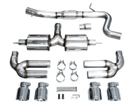 AWE Tuning 22-24 Audi 8Y S3 Touring Edition Exhaust - Chrome Silver Tips