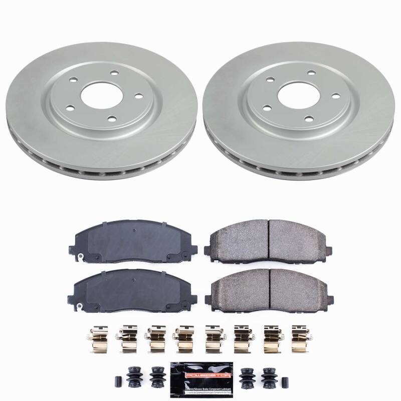 Power Stop 17-25 Chrysler Pacifica Front Z23 Coated Brake Kit