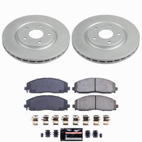 Power Stop 17-25 Chrysler Pacifica Front Z23 Coated Brake Kit