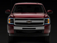 Raxiom 07-13 Chevrolet Silverado 1500 Axial Series Headlights w/ LED Bar- Blk Housing (Clear Lens)