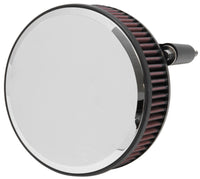 K&N Street Round Metal Intake System - Harley-Davidson - Red Filter 6-8 Size 2.4in In Dia 2.5in H