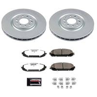 Power Stop 14-15 Jeep Cherokee Front Z36 Coated Truck & Tow Brake Kit