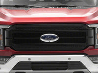 Raxiom 21-23 Ford F-150/ Exc.Raptor CXR Series LED Upper Replacement Grille with White DRL- Black