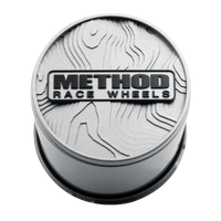 Method Race Wheels Topo Push-Through Center Cap - Silver