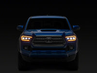 Raxiom 16-23 Toyota Tacoma CXR Series V2 LED Projector Headlights- Black Housing- Clear Lens
