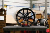 Vossen HF6-4 - 24x10 - ET15 - 6x139.7 - 78.1 - Deep - GB - Gloss Black Wheel