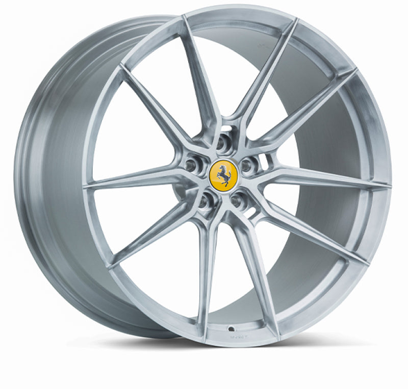Vossen x Novitec NF9 20x9.5in - 5x114.3 BP - ET38 - Brushed Gloss Clear Ferrari 296 Front Wheel