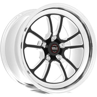 Weld S70 RT-S 17x10.5in / 5x120 BP / 7.7in. BS - Black Center - Polished Shell Wheel