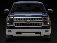 Raxiom 14-15 Chevrolet Silverado 1500 OE Projector Headlights/Chrome Trim- Black- Clear Lens