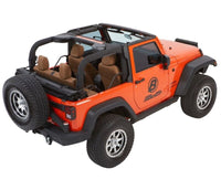 Bestop 07-18 Jeep Wrangler JK 2-Door Trektop Glide (Black Diamond)