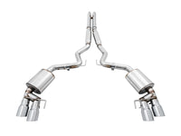 AWE Tuning 2018+ Ford Mustang GT (S550) Cat-Back Exhaust - Touring Edition (Quad Chrome Silver Tips)