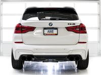 AWE Tuning 20-25 BMW X3 M/M Comp (F97) AWD SwitchPath Axle-Back Exhaust - Diamond Black Tips