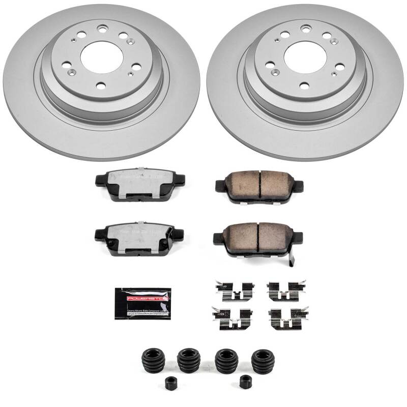 Power Stop 09-14 Acura TL Rear Z36 Coated Truck & Tow Brake Kit