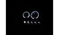 Raxiom 97-03 Ford F-150 LED Halo Projector Headlights- Black Housing- Clear Lens