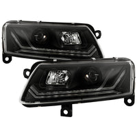 Spyder 05-08 Audi A6 Projector Headlights - (PRO-YD-ADA605V3-SEQ-BK)