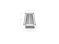 aFe POWER Universal Clamp-On Air Filter w/ D2 Dura-Dry Media 3 IN F x5 IN B x3-1/2 IN T x5 IN H
