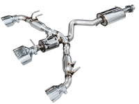 AWE Tuning 23-24 Toyota GR Corolla Touring Edition Cat-Back Exhaust - Chrome Silver Tips