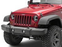Raxiom 07-18 Jeep Wrangler JK Axial Series DB2 LED Headlights- Black Housing- Clear Lens