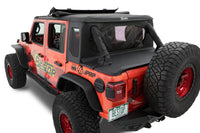 Bestop 18-23 Jeep Wrangler JL 4-Door Halftop Soft Top (Premium Black Twill)