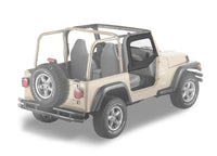 Bestop 97-06 Jeep Wrangler TJ Upper Fabric Doors (Black Denim)
