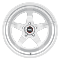 Weld S104 17x11 Ventura 5x127 ET44 BS4.25 Gloss Silver MACH DIA 78.1