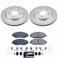 Power Stop 12-15 Honda Civic Front Z23 Coated Brake Kit