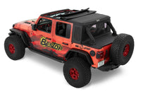 Bestop 18-26 Jeep Wrangler JL 2-Door Halftop Soft Top (Premium Black Twill)