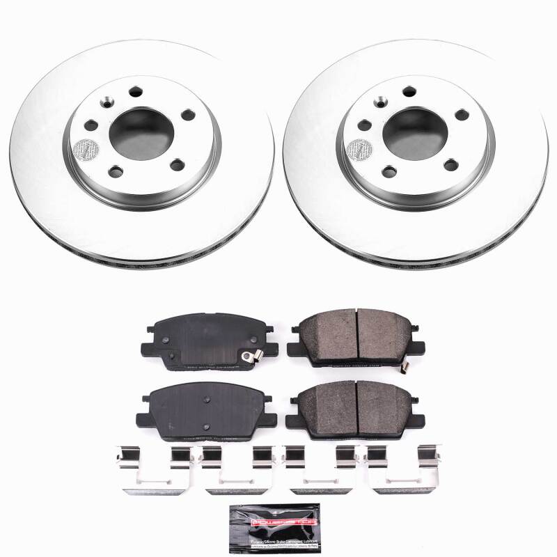 Power Stop 17-19 Buick LaCrosse Front Z23 Coated Brake Kit