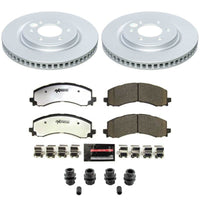 Power Stop 22-26 Ford F-150 Lightning Front Z36 Coated Truck & Tow Brake Kit